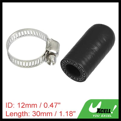 Auto Silikonschlauch Endkappe 6-40 mm Innendurchmesser 30 mm Länge schwarz