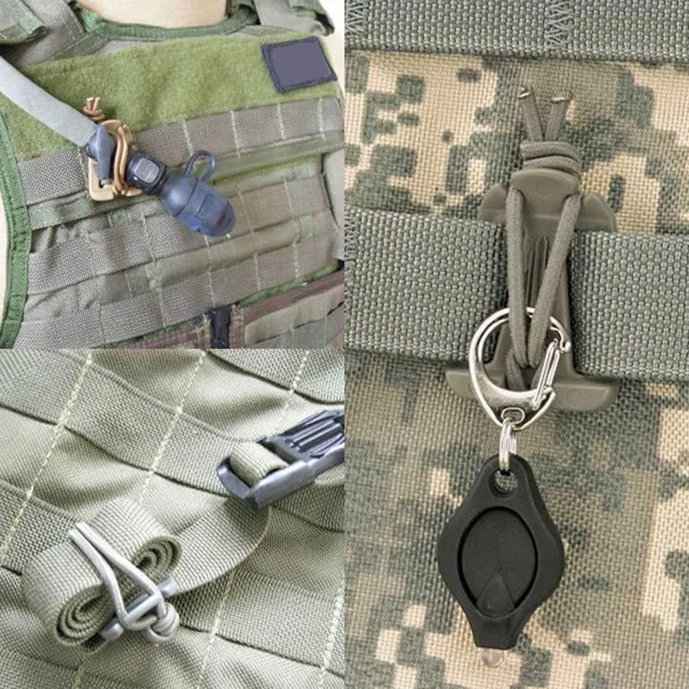 2er Set Rucksack Schnalle Karabiner Clips aus Nylon und ABS 4,5x2,7cm