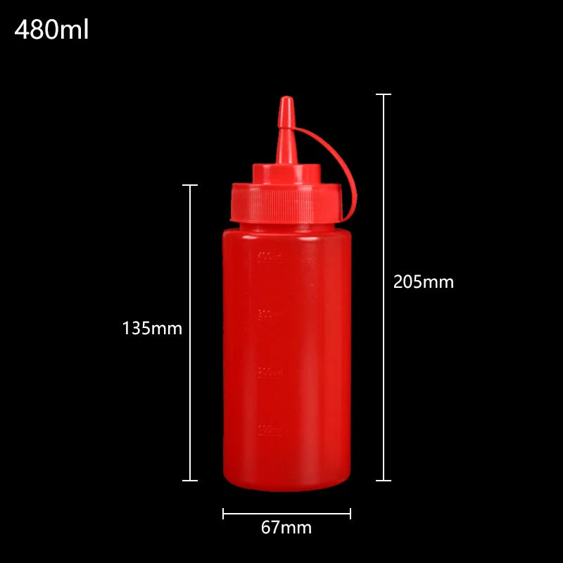 Gewürz-Quetschflaschen 240-720ml für Ketchup Senf Mayo Saucen Küche