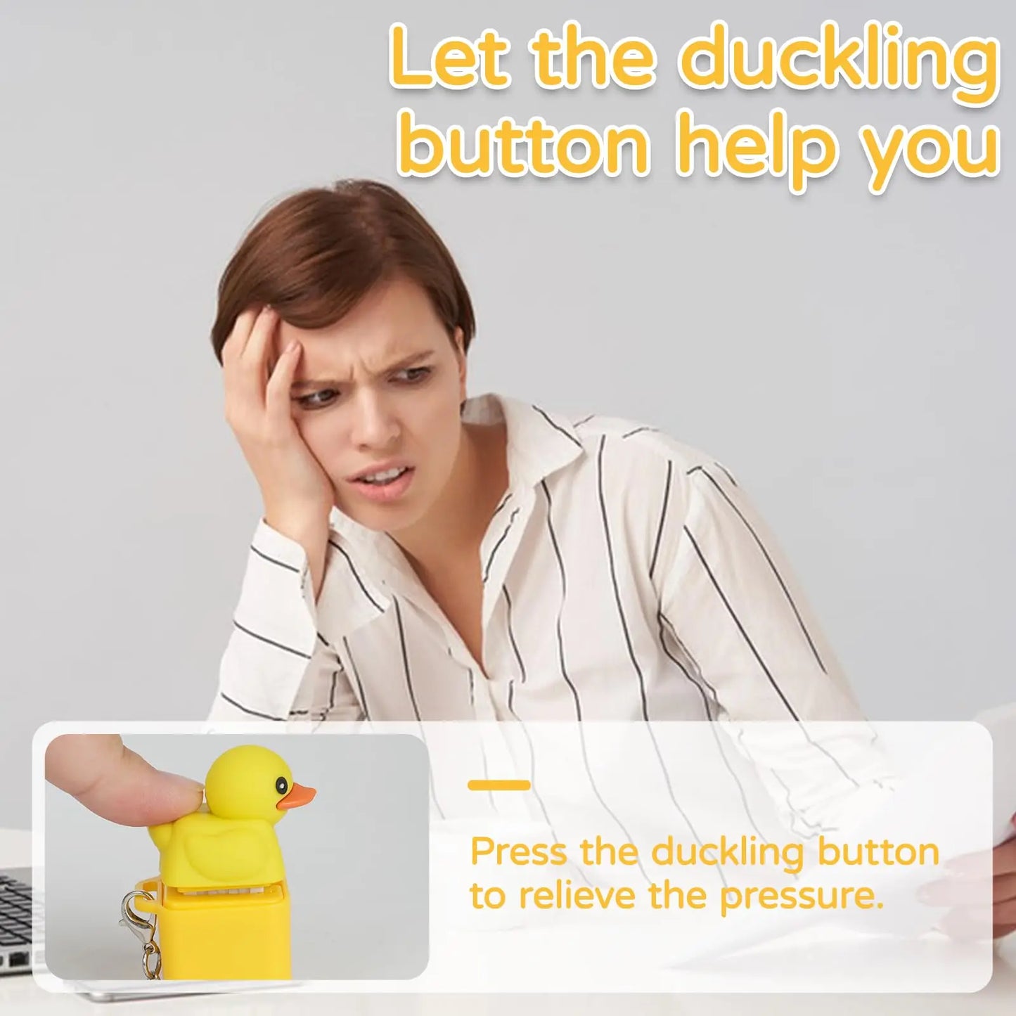 Enten Quack Sound Schlüsselanhänger Spielzeug zum Stressabbau & Deko