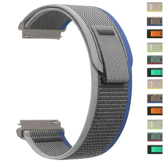 Langlebiges Nylon-Uhrenarmband 20mm/22mm – Komfort - Stil für Garmin - Co