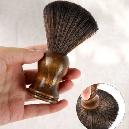 Rasierpinsel mit Holzgriff und Nylonborsten für Männer Nassrasur