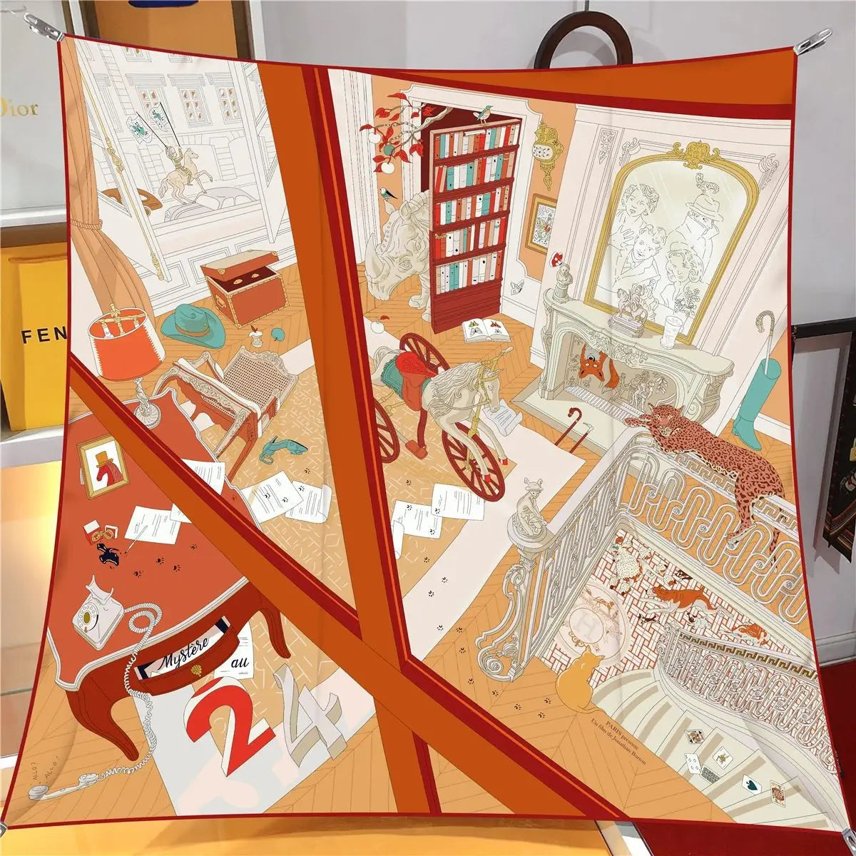 Stylisches bedrucktes Bandana Kopftuch Unisex vielseitig tragbar