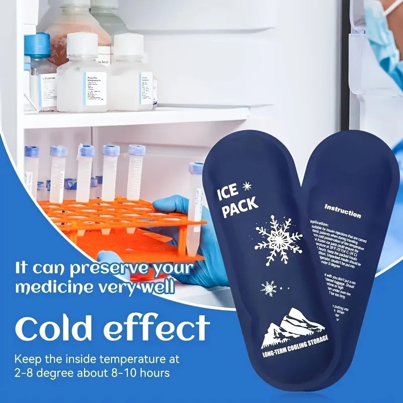 Tragbarer kühlender Eisbeutel mit Insulinbehälter für Outdoor und Reise