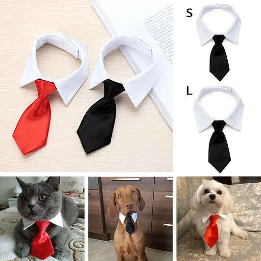 Baumwoll-Haustierkrawatte für Hunde - Katzen – Verstellbar - Elegant