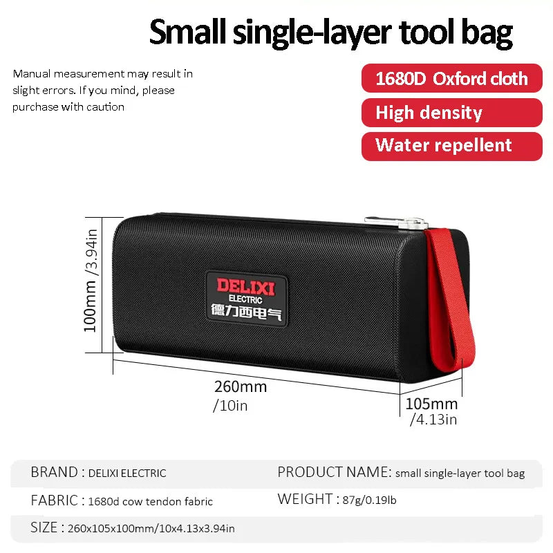 Tragbare Werkzeugtasche aus Oxford-Stoff für Elektriker und Tischler