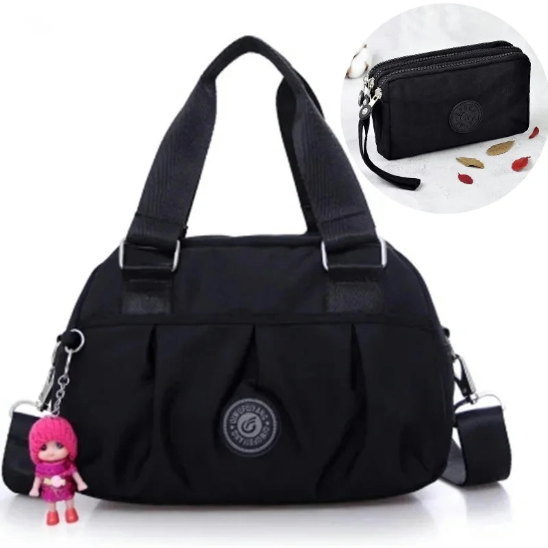 Wasserdichte modische Umhängetasche aus Leinwand für Damen