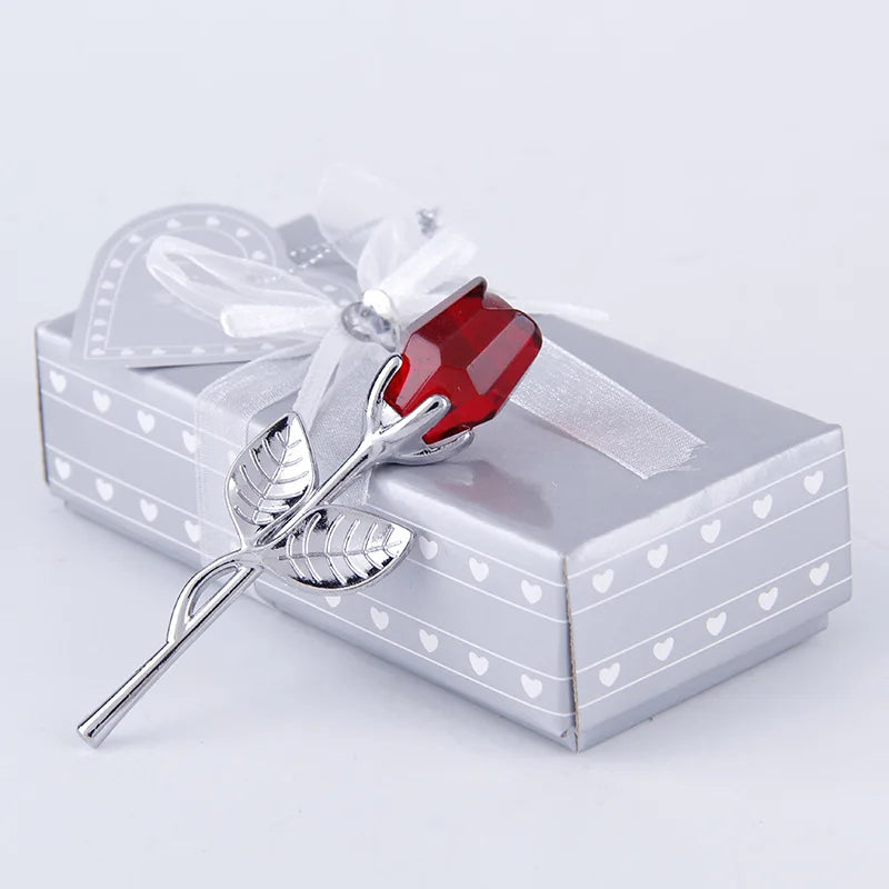 Zeitlose Eleganz: Mini Kristall Glasrose 9cm – Perfektes Geschenk & Deko