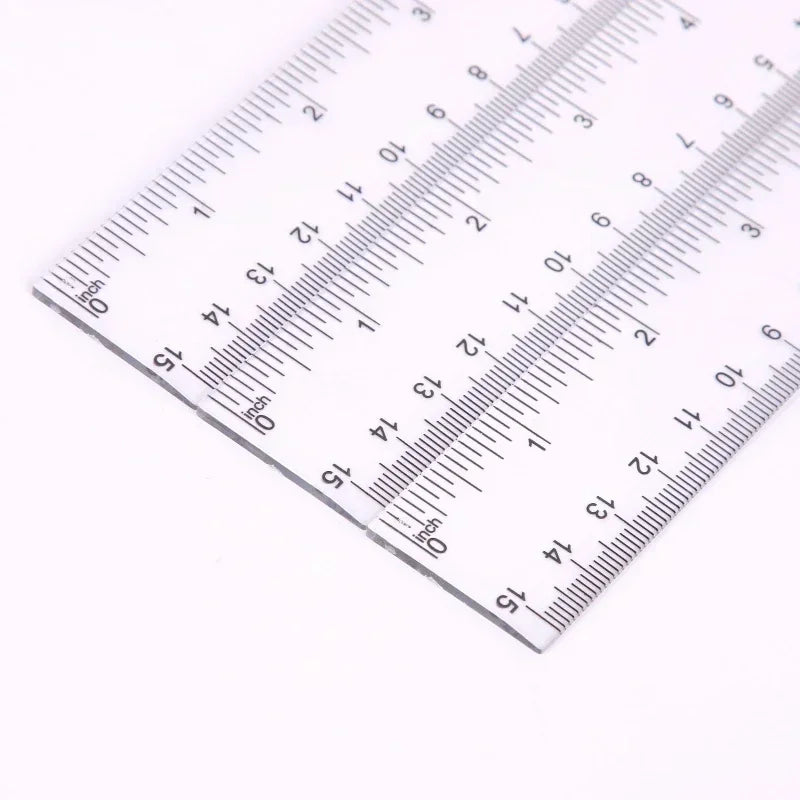 Transparentes Kunststoff Lineal 15 20 30 cm für Schule Büro Zeichnung