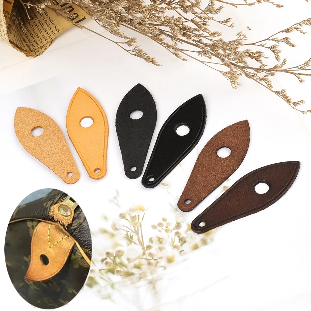 2 Stück DIY Echtleder Zip Puller Ersatz Reißverschlussköpfe für Nano Speedy Gepäck Rucksack Jacke Koffer Tasche Zubehör-Yabubest - Home & More