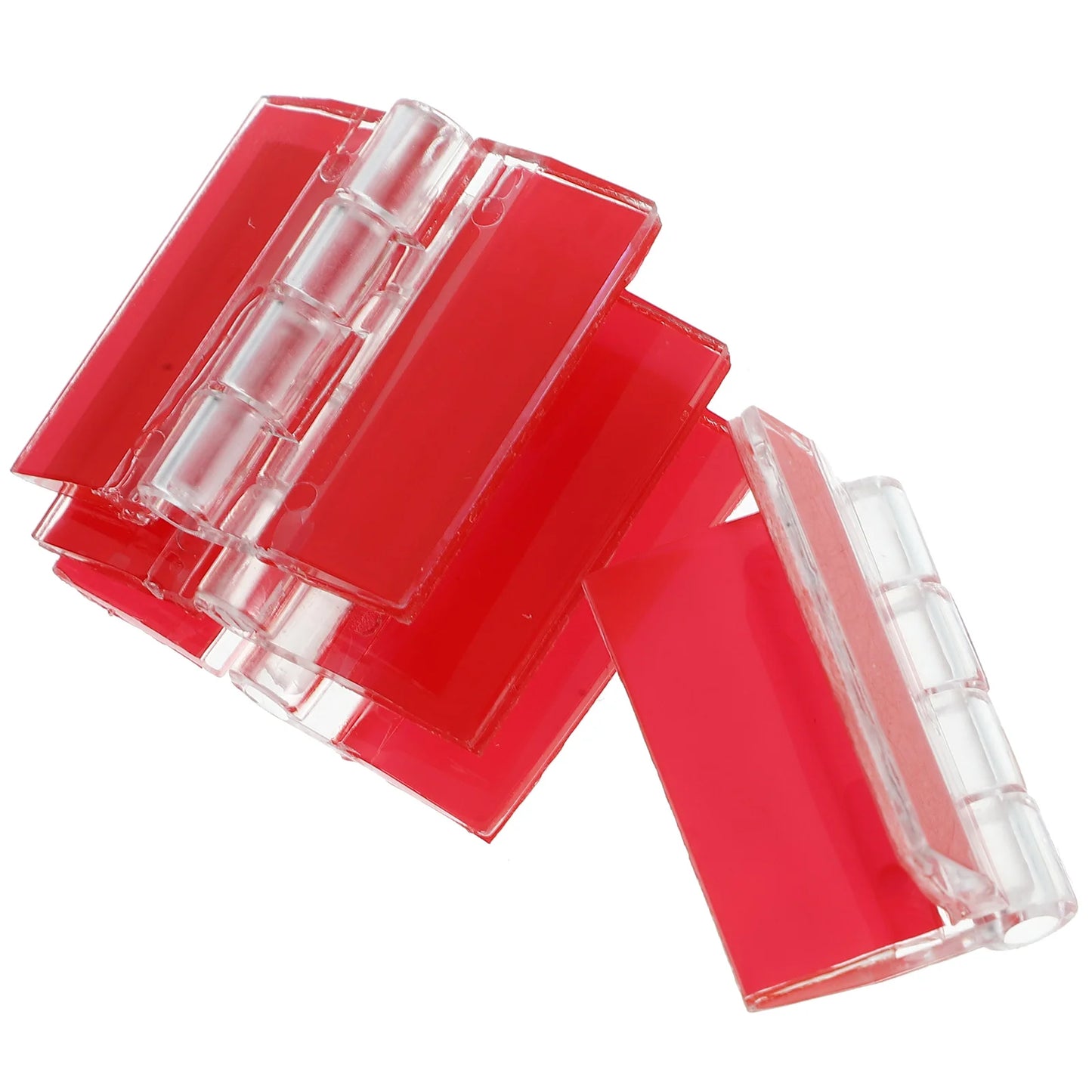 4-teiliges selbstklebendes Acryl-Klappscharnier für Möbel - Schränke