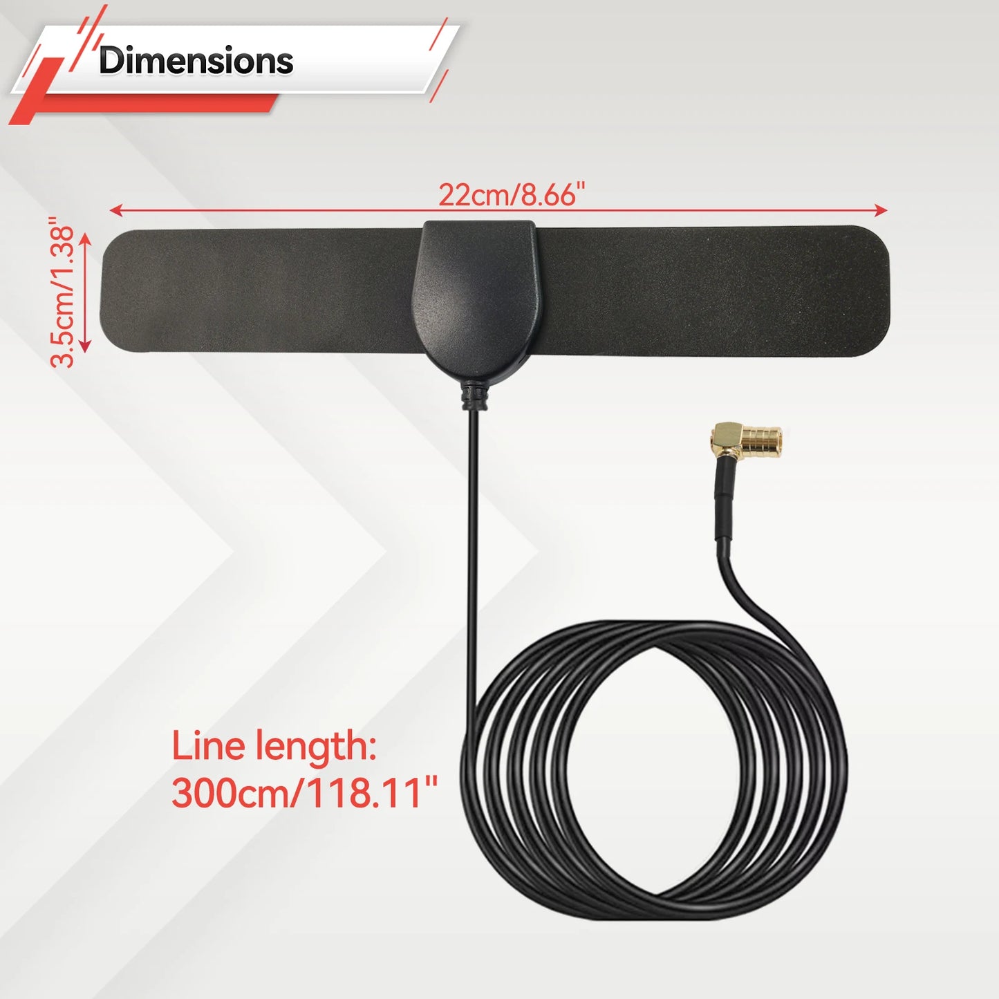 Universal Auto DAB+ FM Antenne Glasmontage für verbesserten Empfang