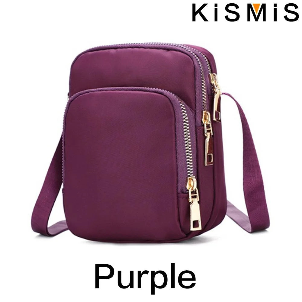 Modische PU Umhängetasche mit Handyfach für Damen und Unisex