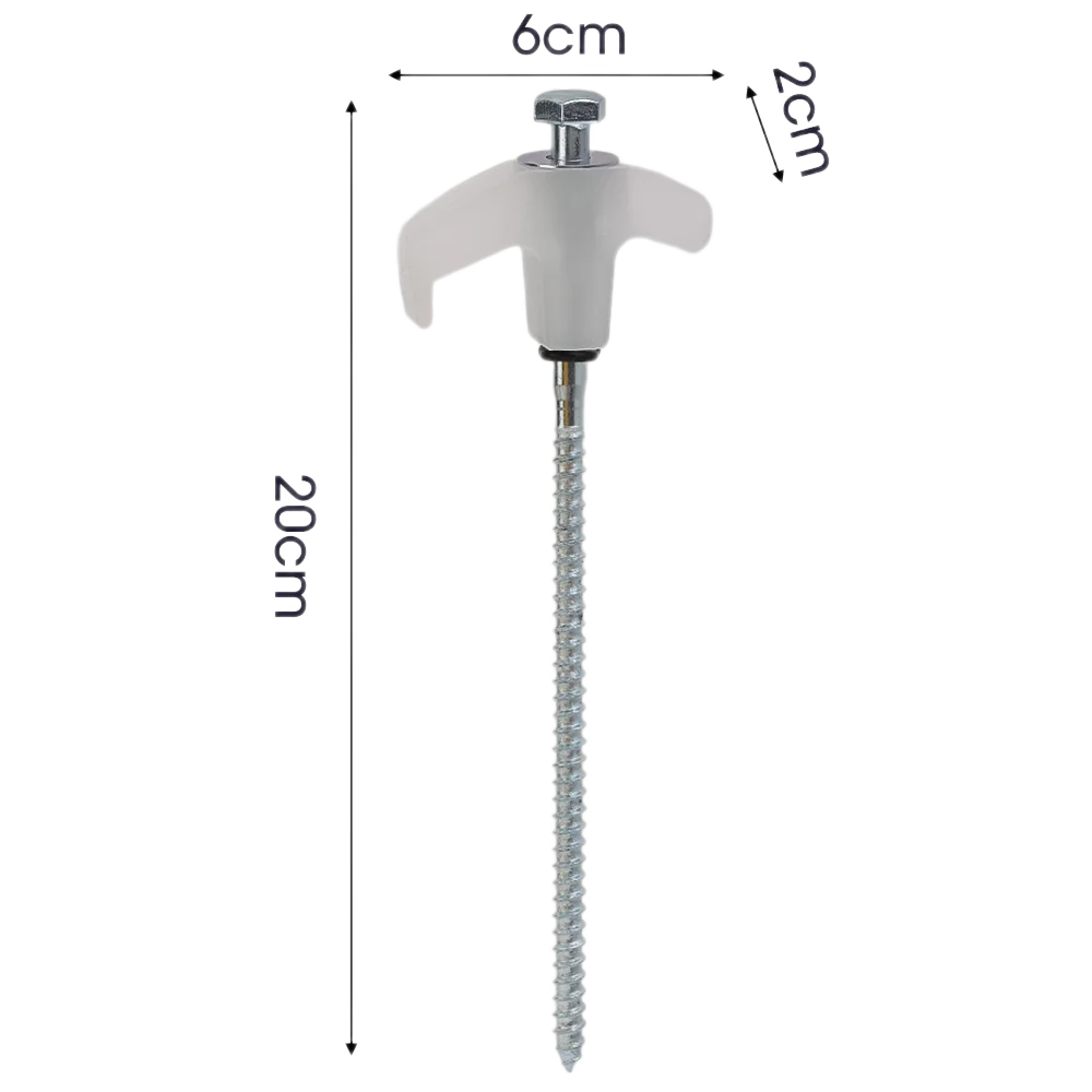 Schraube Anker Zeltnagel 20cm Carbon Stahl Camping Hering Outdoor