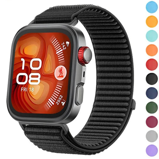 Nylon-Schlaufenarmband, atmungsaktiv und komfortabel für Smartwatches