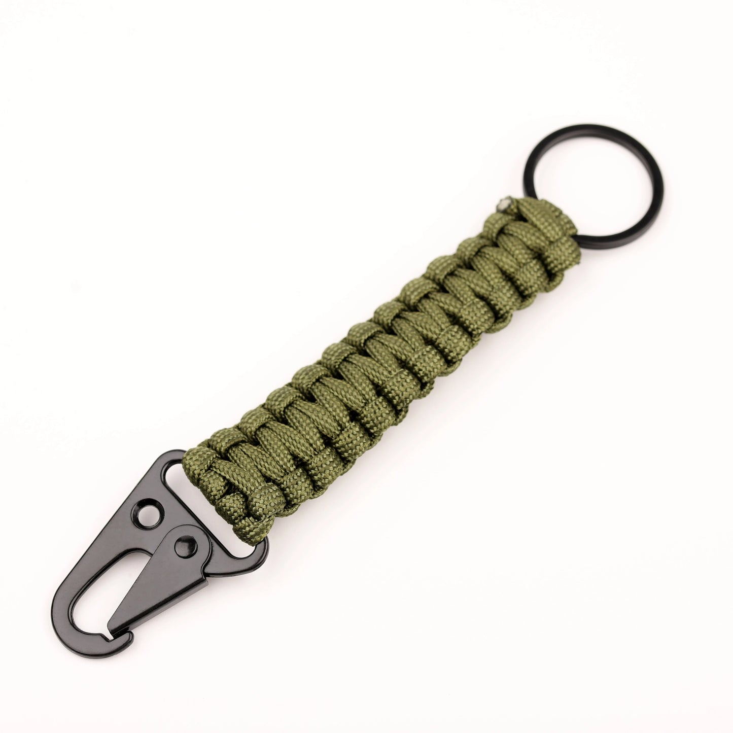 Multifunktionaler Paracord-Schlüsselanhänger mit Karabiner - Flaschenöffner – robust - vielseitig