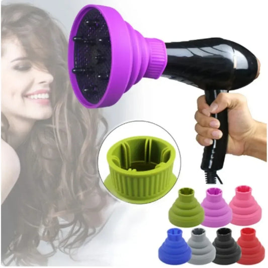 Silikon Haartrockner Diffusor Aufsatz für schonendes Lockenstyling und Trockenbläser