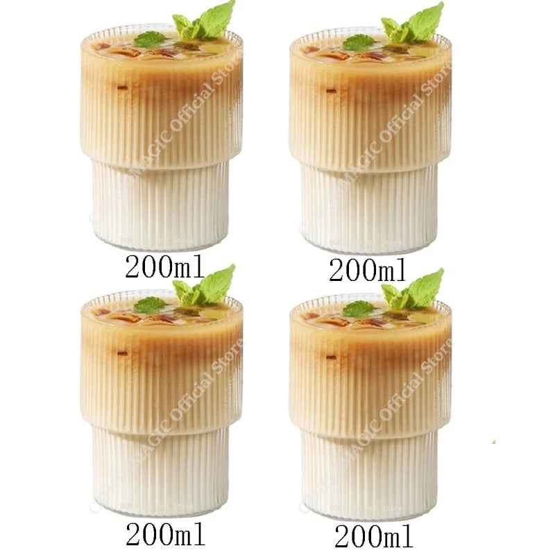 Hitze beständige transparente Kaffeetasse aus Glas für Tee Saft und Milch-Yabubest - Home & More