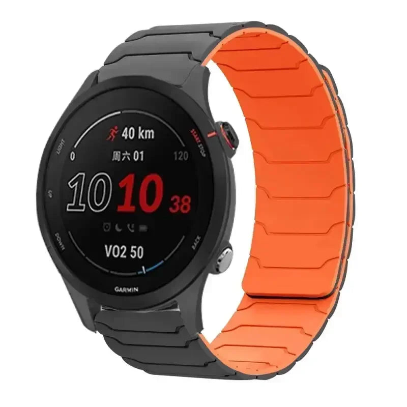 22mm Magnetisches Silikonarmband für vielseitige Smartwatches
