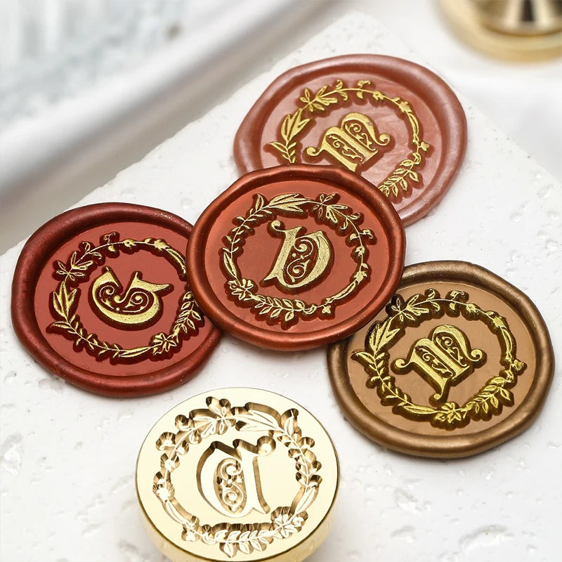 Retro Siegel Wachs Kit mit Metallstempel für kreative Dekorationen