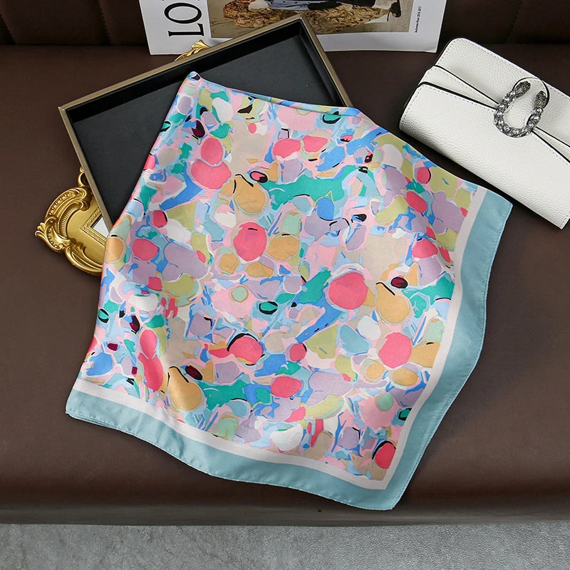 Modischer 70 x 70 cm Damenschal mit Paisley-Druck-Yabubest - Home & More