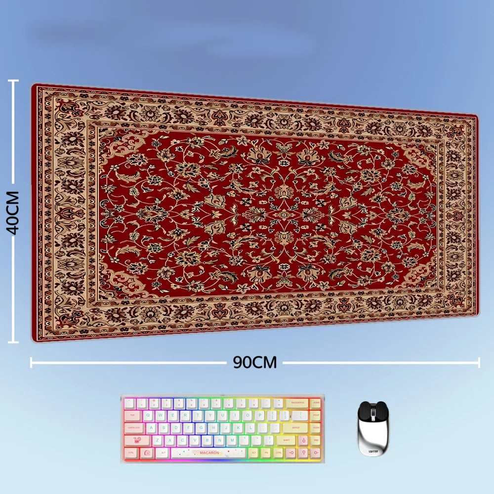 Großes XXL Mauspad mit persischem Design Naturkautschuk rutschfest