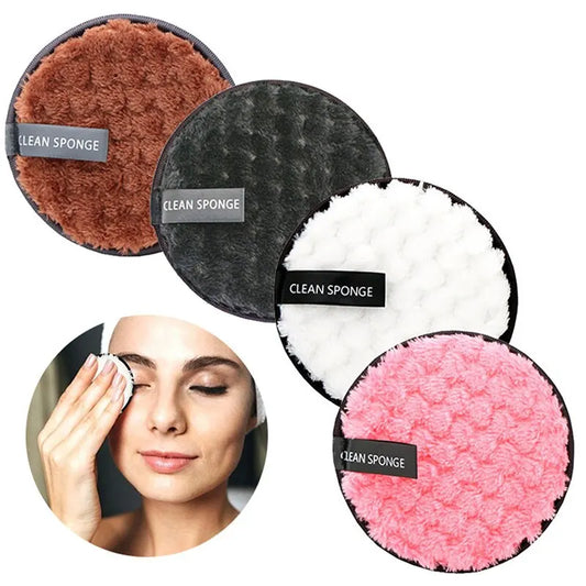 Sanfte Mikrofaser Pads zur effektiven Make Up Entfernung 4 Stück