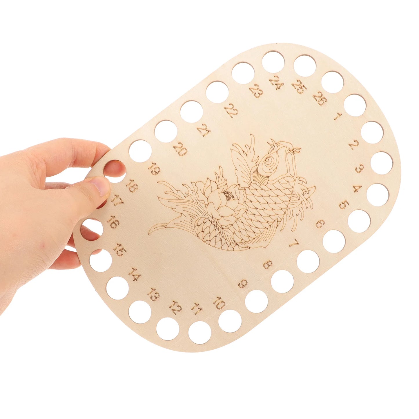 Holz Garn Organizer Platte Fadenhalter Stickerei Kreuzstich Werkzeug