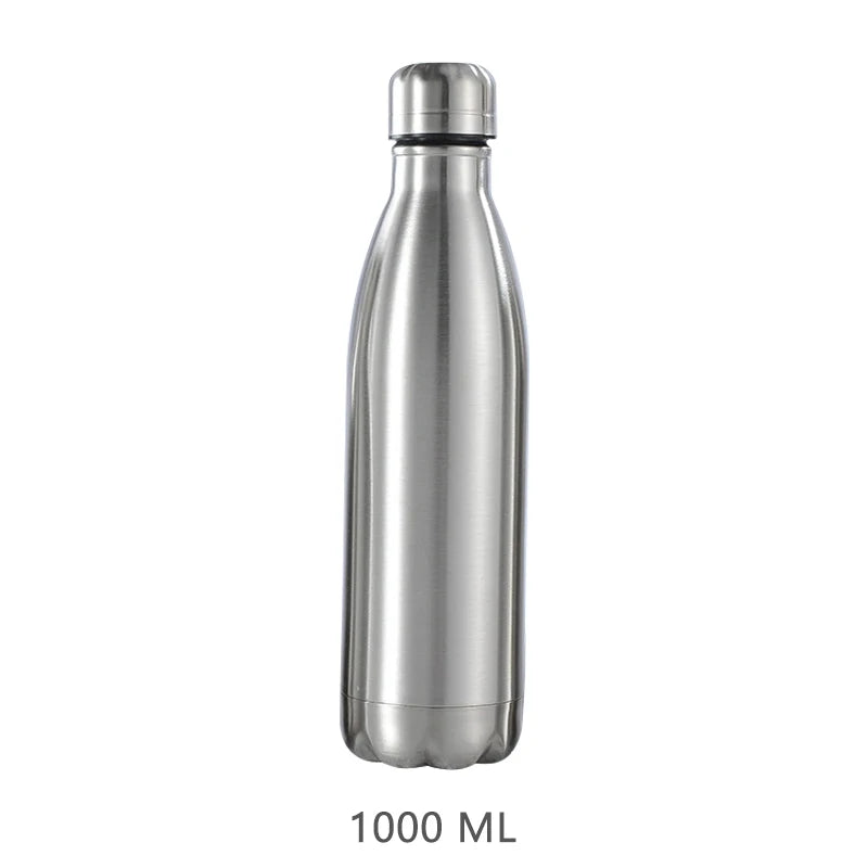 Auslaufsichere Edelstahl-Wasserflasche 1L – Robust & ideal für Sport & Reise