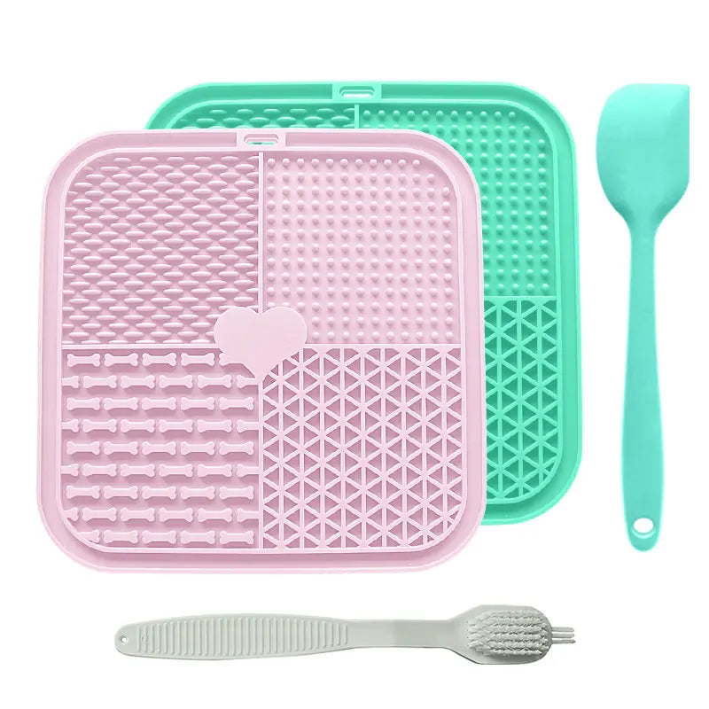 Beruhigende Leckmatte für Hunde mit Saugnapf – Langsames Füttern