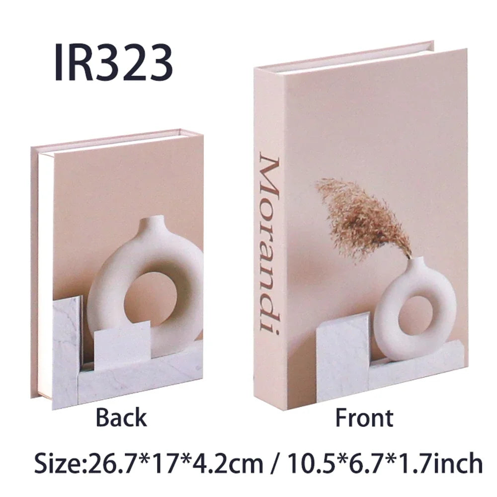 Luxus gefälschte Bücher Dekoration für Wohnzimmer Nordic Stil