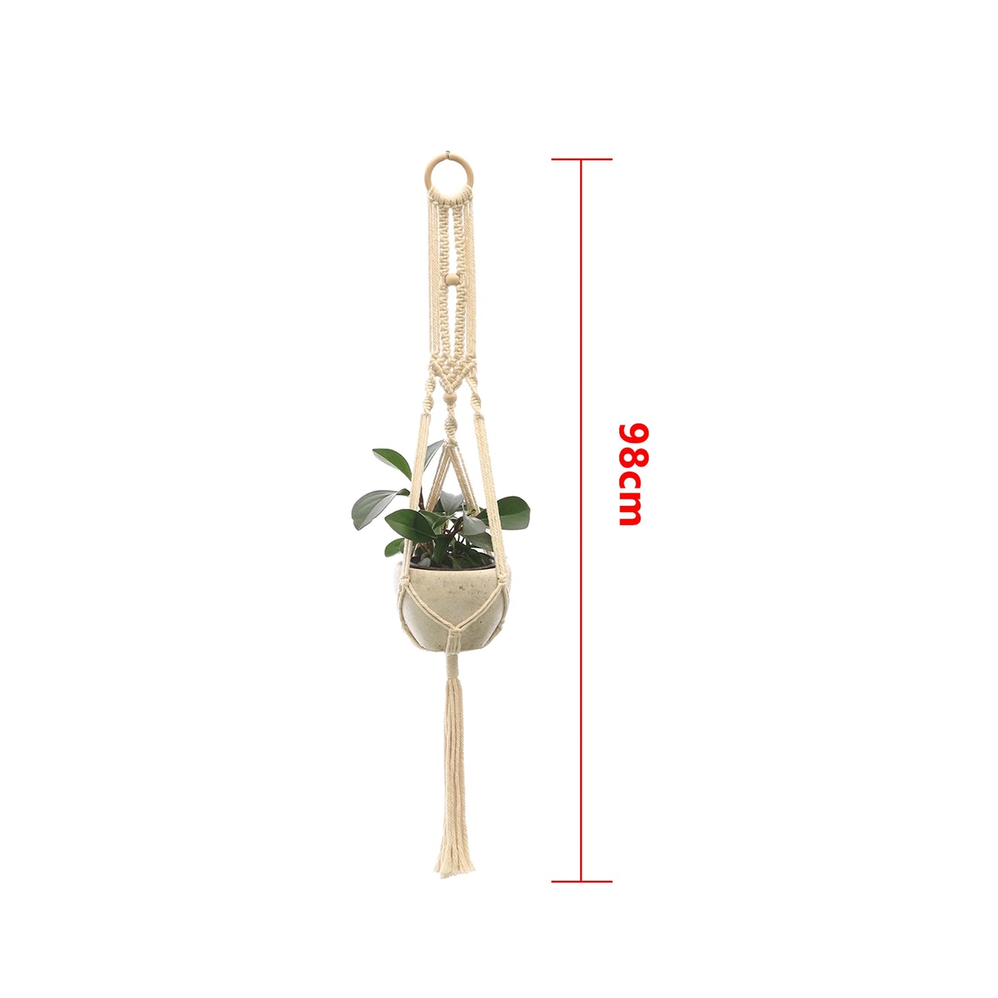 Handgefertigter Makramee Pflanzhalter für Urban Jungle