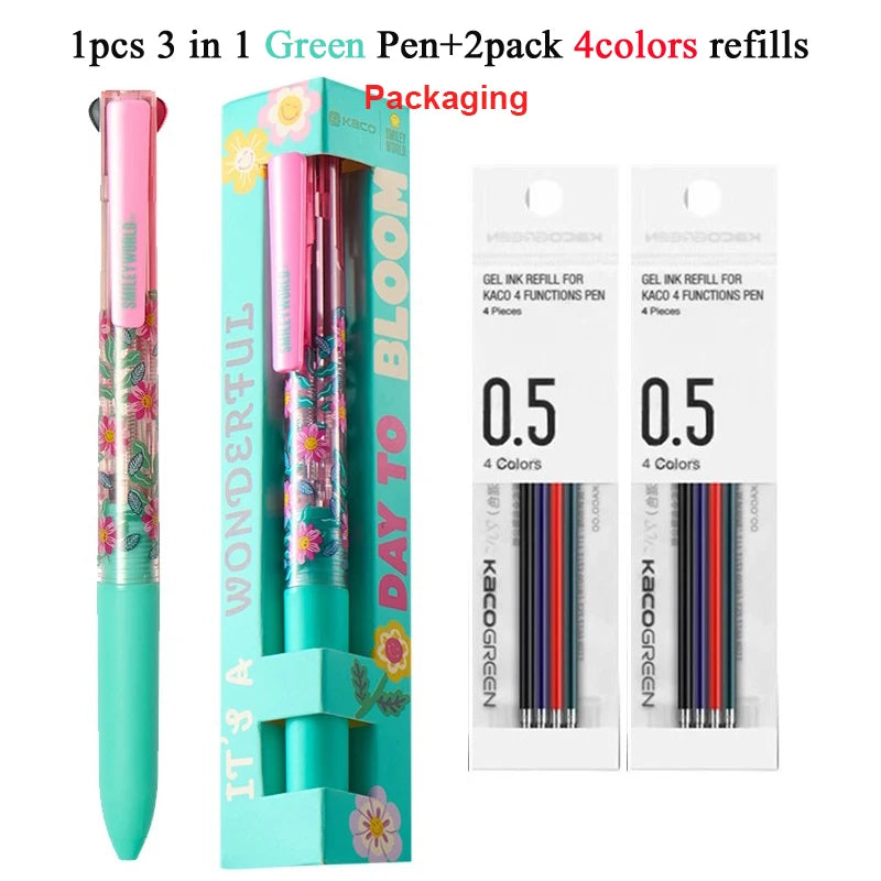 3-in-1 Multi Pen Druckbleistift mit Rot Schwarz Gel-Tinte für Büro Schule