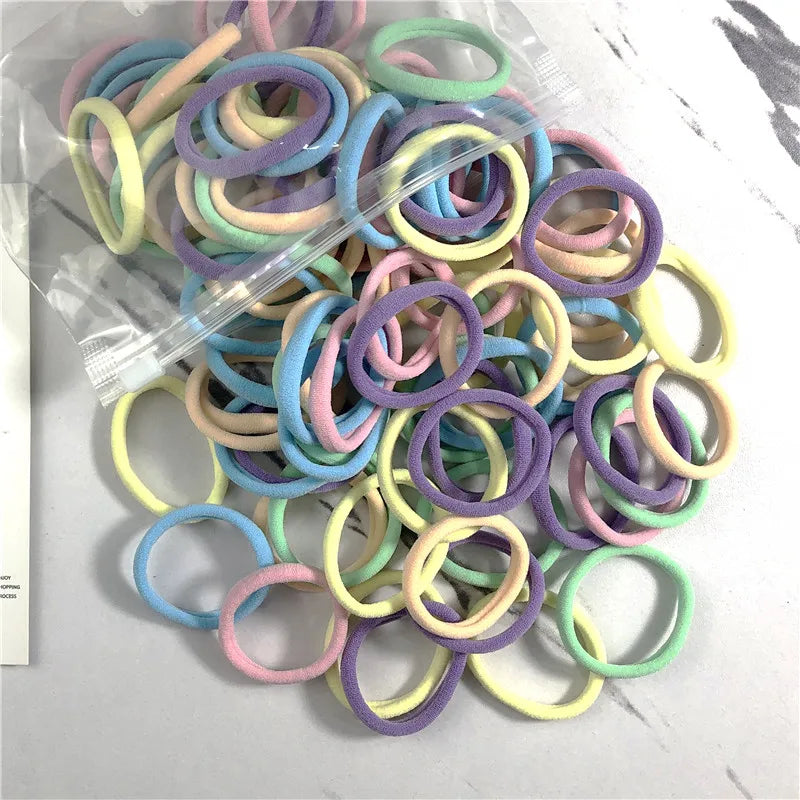 20/50 Teile/satz Haarbänder für Frauen Mädchen Grundlegende Haar Gummi Krawatten Seile 4 cm Einfache Elastische Stirnband Haar Zubehör pferdeschwanz Halter - Yabubest - Home & More