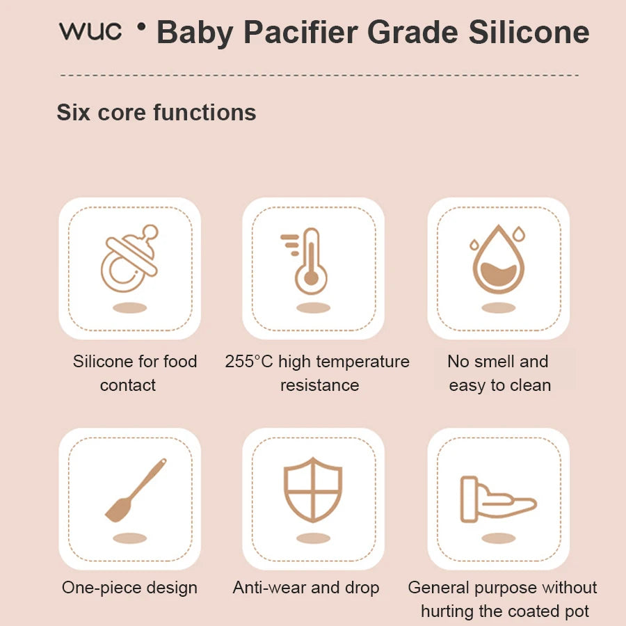 Silikon Küchen Set Spatel Schneebesen Pinsel für Backen Kochen Haushalt