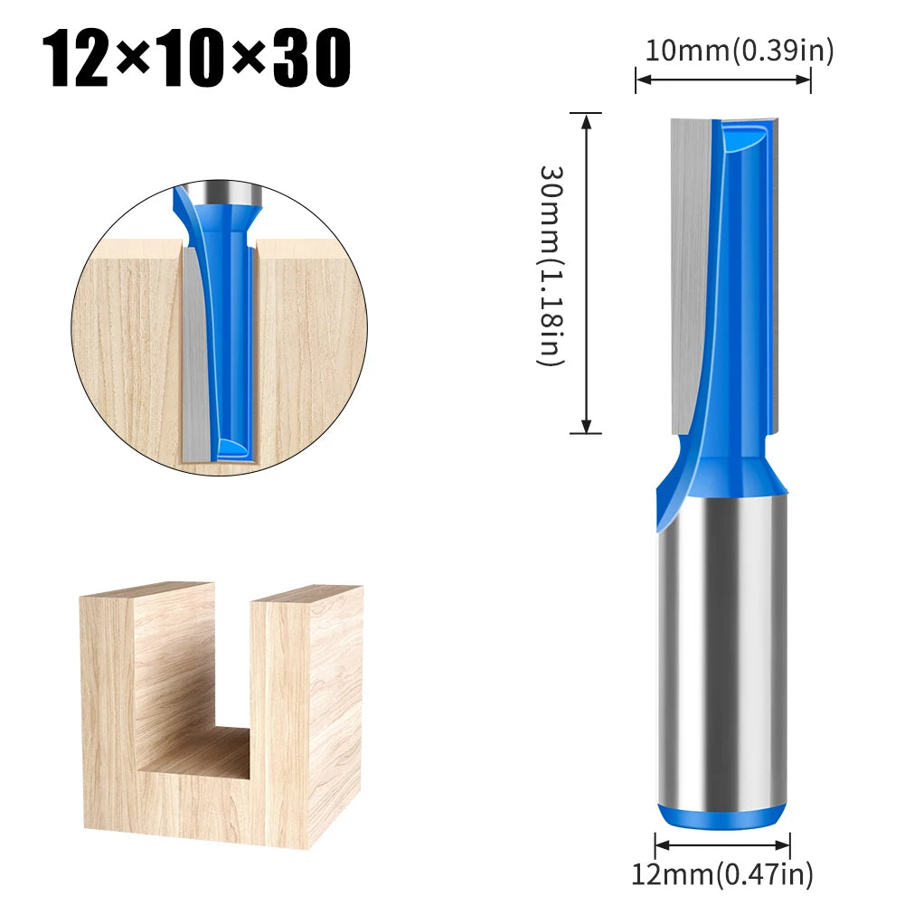 12mm Schaft Verlängert Bodenfräsen Router Bit Fräser Holzwerkzeug