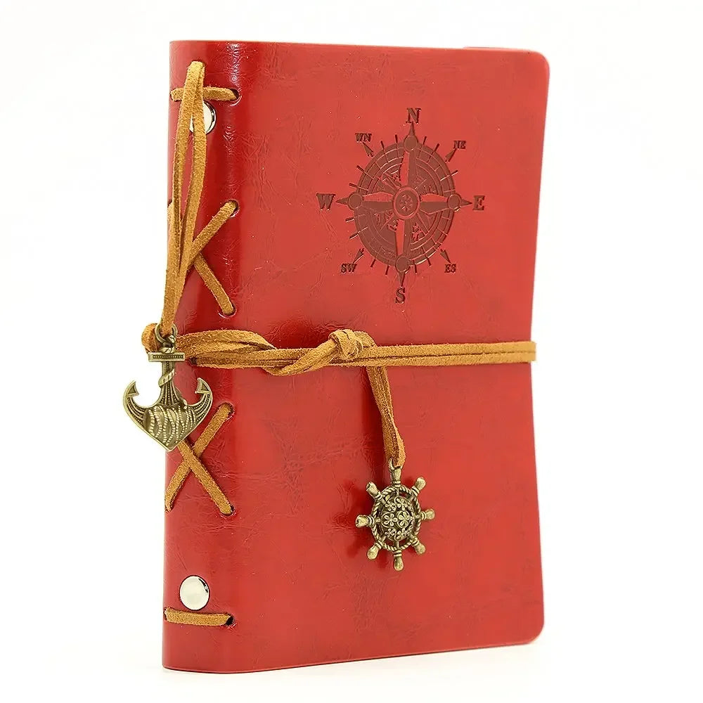 Retro Notizbuch weicher Leder-Einband 14x10 cm vielseitig nutzbar