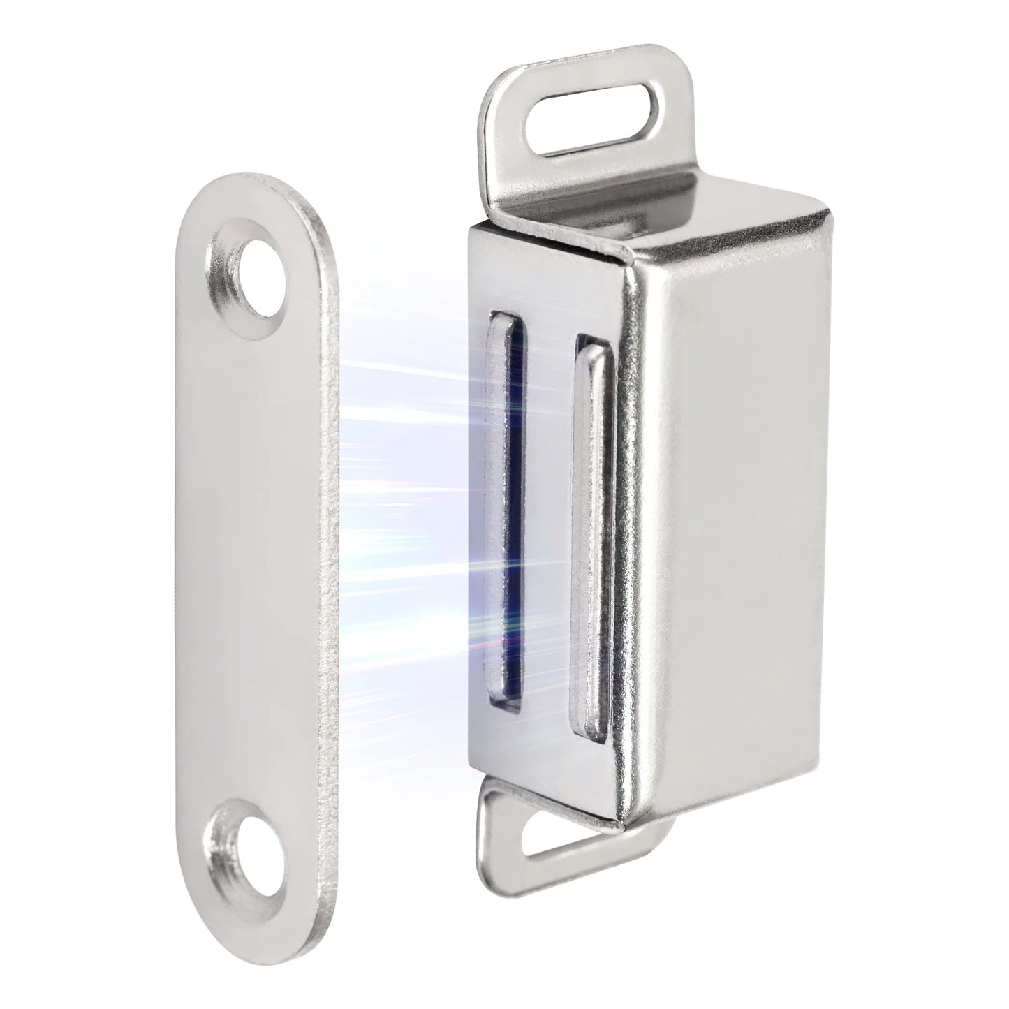 4-teiliger Magnetverschluss aus Edelstahl für Möbel und Türen