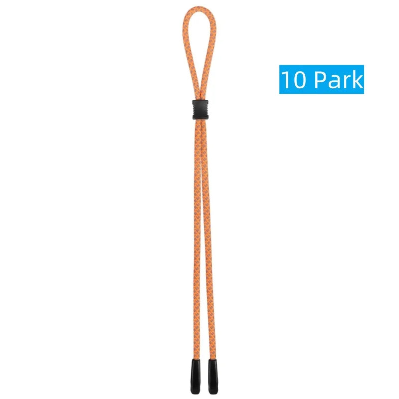 10 Stück reflektierende Brillenbänder Dual-Loch für sicheren Halt Nacht