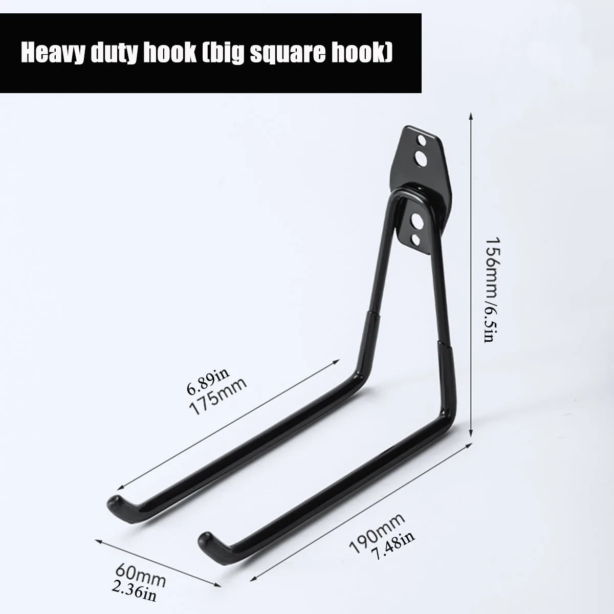 Garagen-Aufbewahrungshaken Werkzeug Organizer hängende Wandhalterung aus Eisen