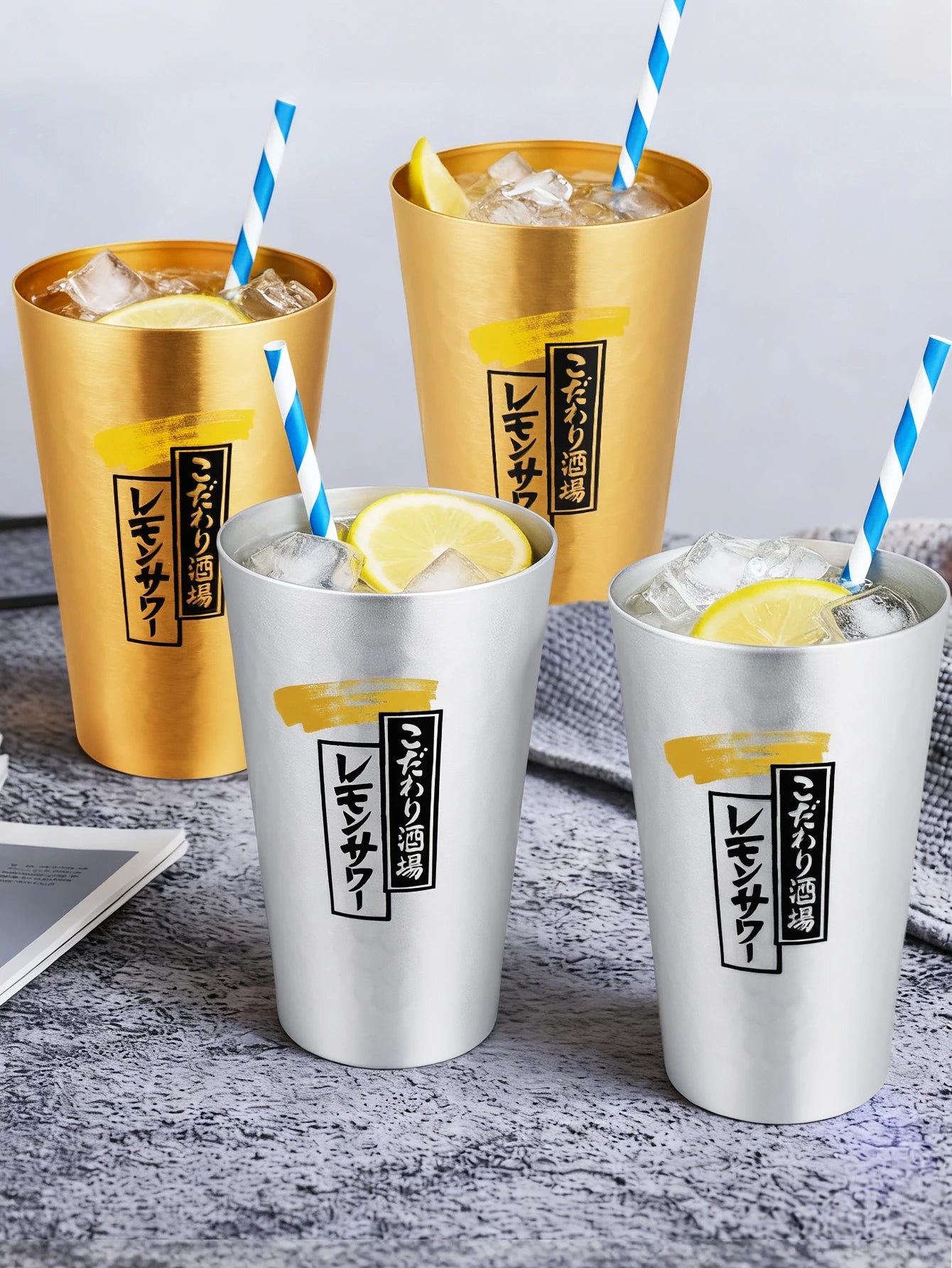 Leichter Aluminium Bierkrug 450 ml Wiederverwendbarer Trinkbecher