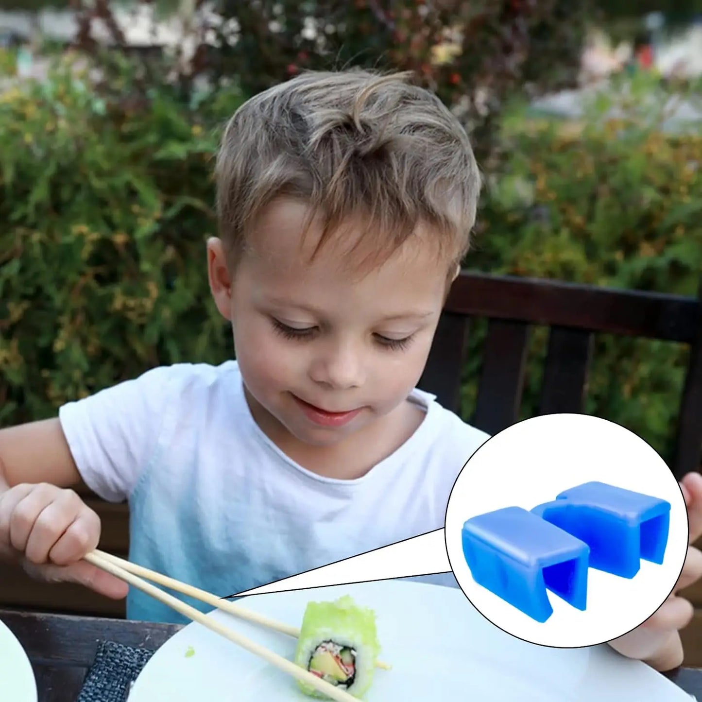 8-10PCS Japanische Essstäbchen Trainer mit Scharnier und Stecker