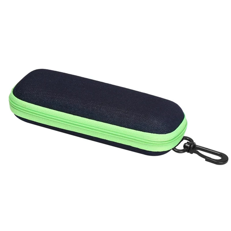 Robustes Denim-Brillenetui mit Reißverschluss – sicherer Schutz - Organizer