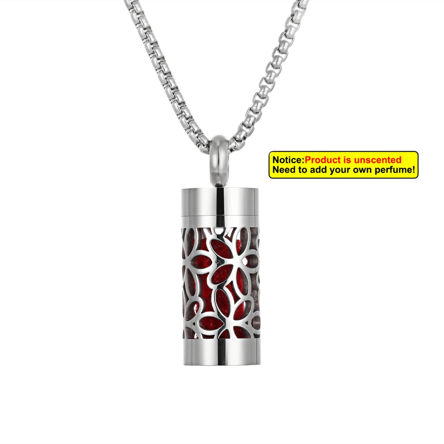 Edelstahl Aromatherapie Anhänger mit Engelsflügel Design