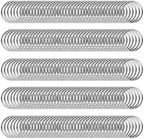Runde Edelstahl Schlüsselanhänger 25 mm zum Selbergestalten 20 Stück-Yabubest - Home & More