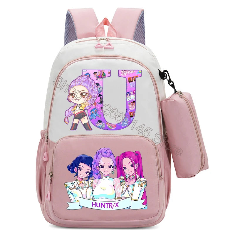 Kawaii Kinderrucksack mit bedruckter Stifttasche für Schule und Freizeit
