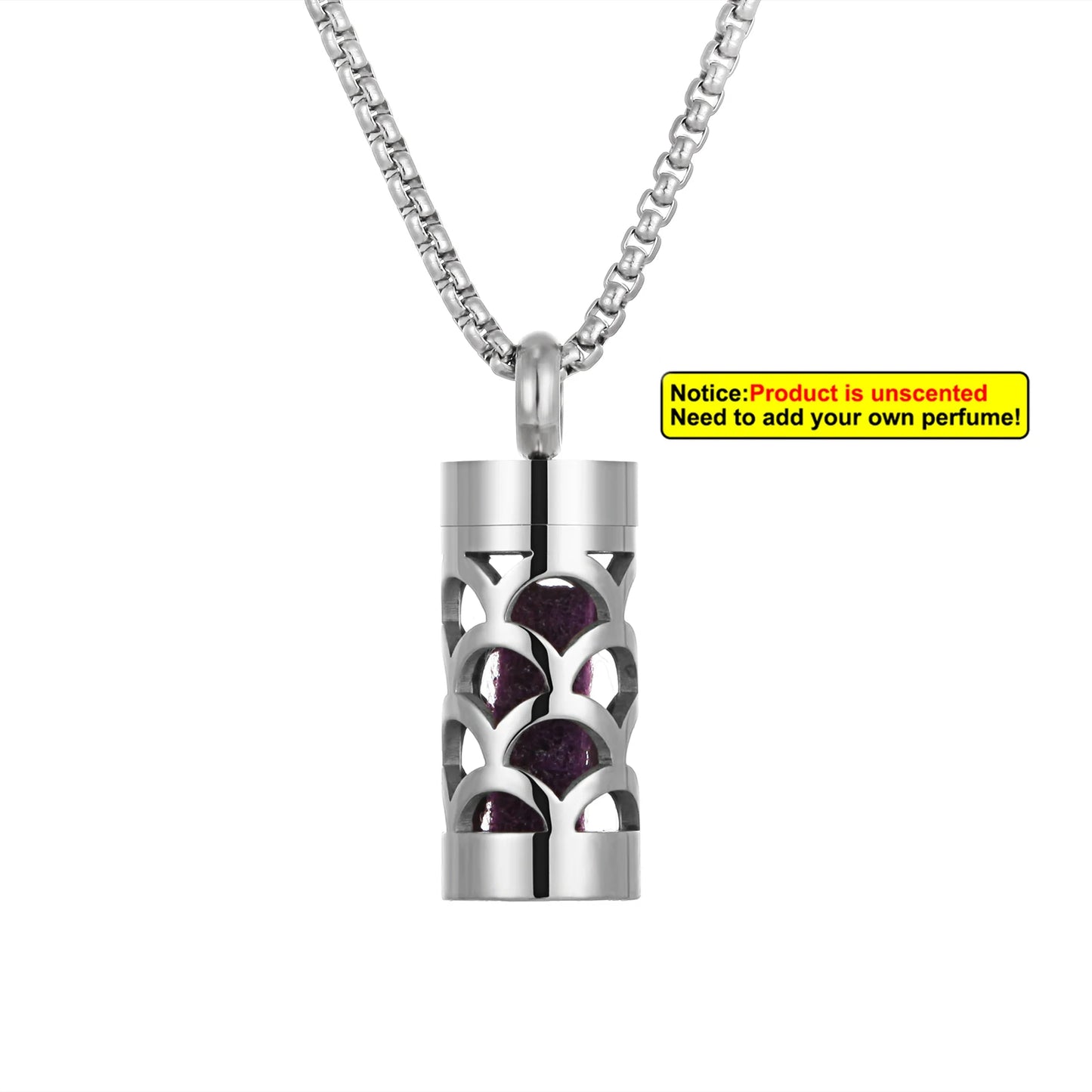 Edelstahl Aromatherapie Anhänger mit Engelsflügel Design