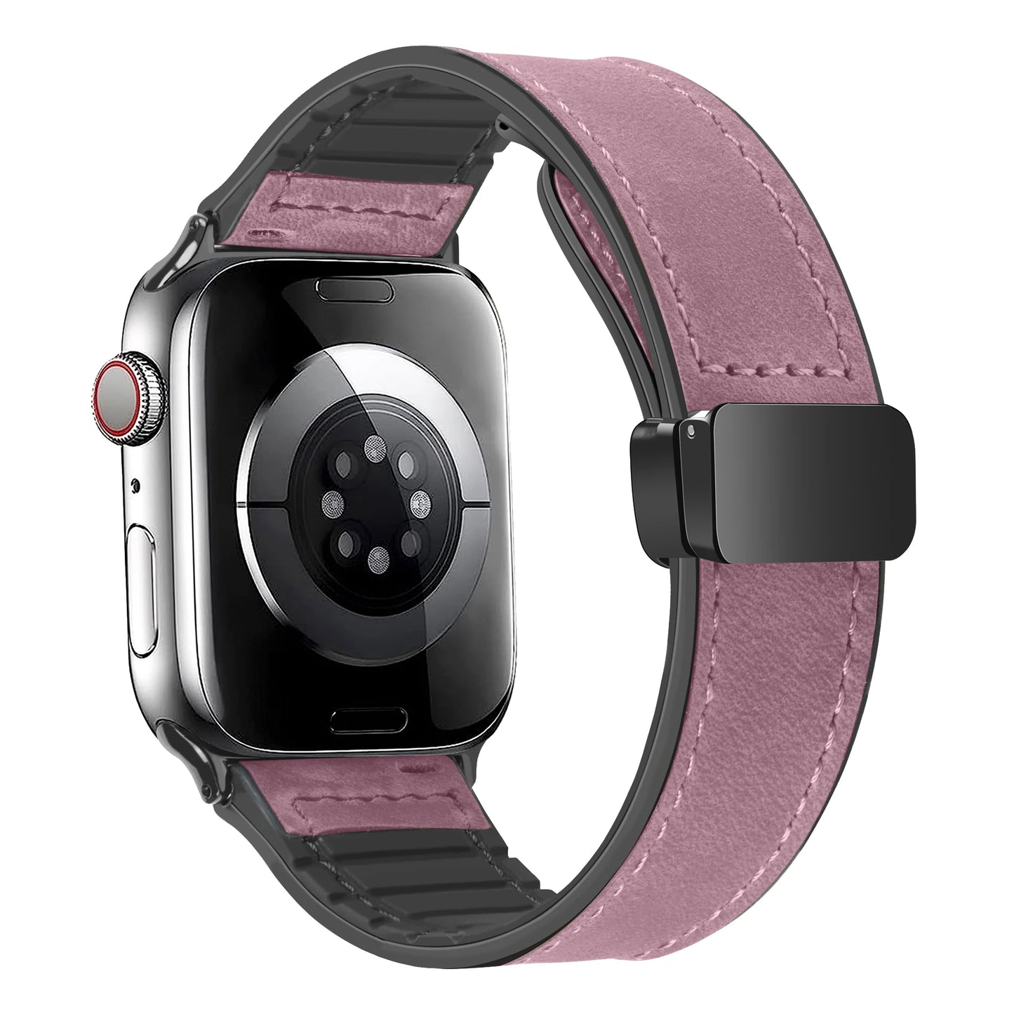 Lederarmband für Smartwatch kompatibel mit 40 41 42 44 45 46 49 mm