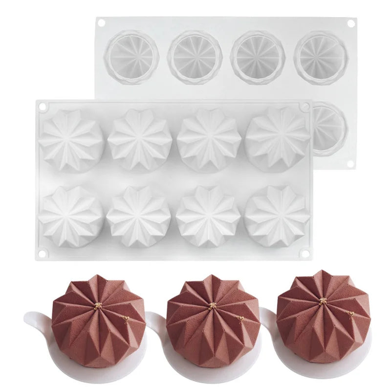 Silikon Backform für Muffins und Donuts mit Diamant Muster