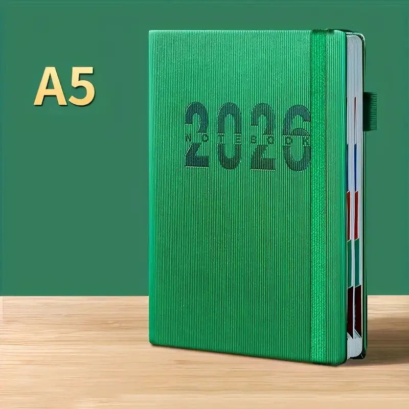 A5 Planer 2026 Notizbuch 400 Seiten – 365 Tage Agenda für Büro Schule